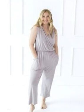 Kyte Baby Womens Jumpsuit- open V neck for easy nursing